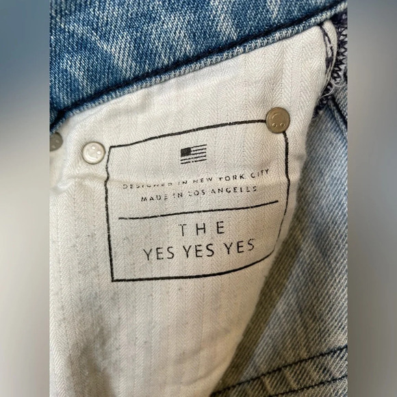 AYR Yes Yes Yes Jeans Size 24 Straight Crop Irie Wash Blue Cotton Blend - Picture 7 of 16